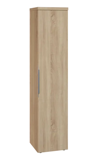 SIN 5 - 4D kancelářská skříň, 1-dveřová, pravá, 1820x400x400, dub bardolino